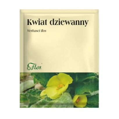 Kwiat dziewanny - Flos- 50g - wspomagająco w kaszlu towarzyszącym przeziębieniom