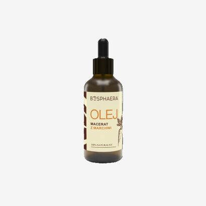 Olej z marchwi (macerat) - BOSPHERA - 50 ml - 100 % naturalny - poprawia koloryt skóry, nadając jej zdrowy, promienny blask.