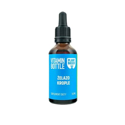 ŻELAZO Naturalne krople 50 ml - naturalne składniki z czerwonego buraka, pietruszki, porzeczki, dzikiej rózy