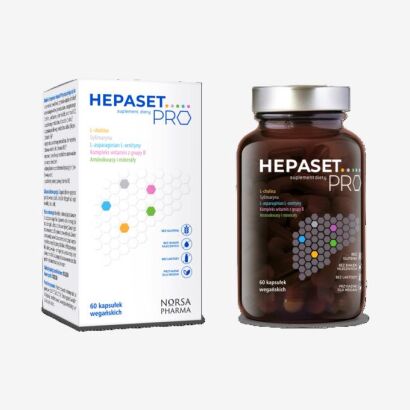 Hepaset PRO (60 kapsułek) - Norsa Pharma - prawidłowe funkcjonowanie wątroby
