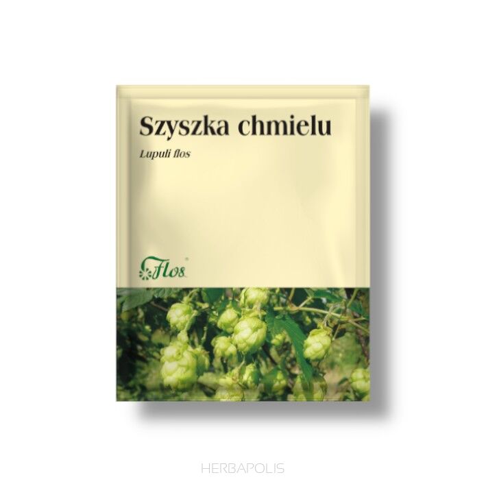 Szyszka chmielu – Lupuli flos- Flos - 50g - w stanach wzmożonego napięcia nerwowego oraz w okresowych trudnościach w zasypianiu