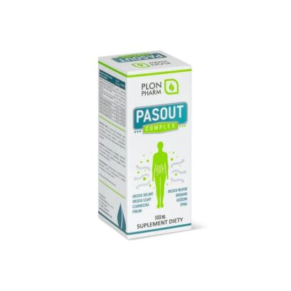 Pasout Complex 100ml - PLON  PHARM - Orzech włoski wspomaga funkcjonowanie przewodu pokarmowego oraz pomaga utrzymać regularność pracy jelit.