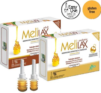 Melilax Pediatric - Mikrowlewka doodbytnicza z Promelaxin 6 jednorazowych mikrowlewek z obudową kaniuli po 5 g