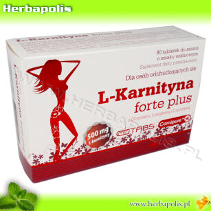 L-KARNITYNA FORTE PLUS z Chromem, L-argininą i L-ornityną,  80 tabletek, 144g