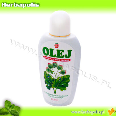 OLEJ Z KORZENIA ŁOPIANU Z ZIOŁAMI    150ml